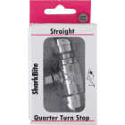SharkBite 1/2 In. x 1/4 In. (3/8 In. OD) Brass Straight Stop Valve Image 2
