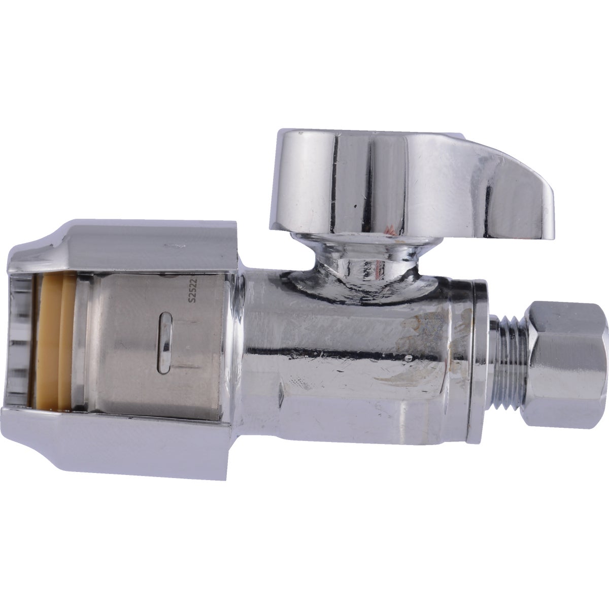 SharkBite 1/2 In. x 1/4 In. Compression Brass Straight Stop Valve Image 8