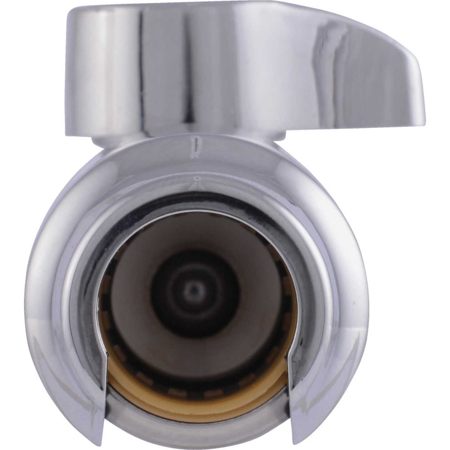 SharkBite 1/2 In. x 1/4 In. Compression Brass Straight Stop Valve Image 7