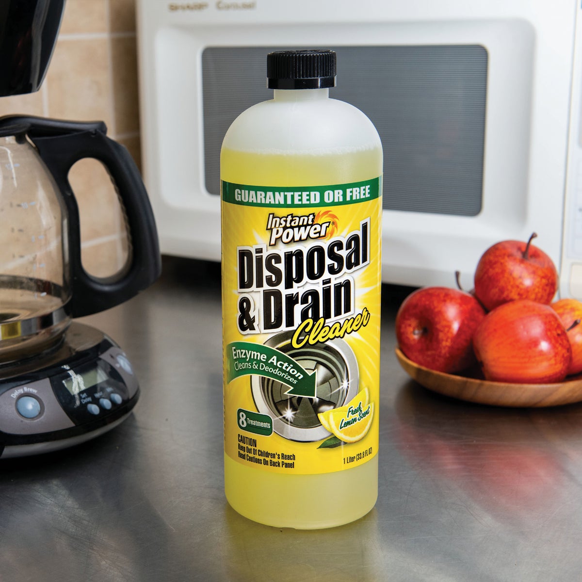 Instant Power 33.8 Oz. Instant Power Lemon Scent Disposer and Liquid Drain Cleaner Image 3