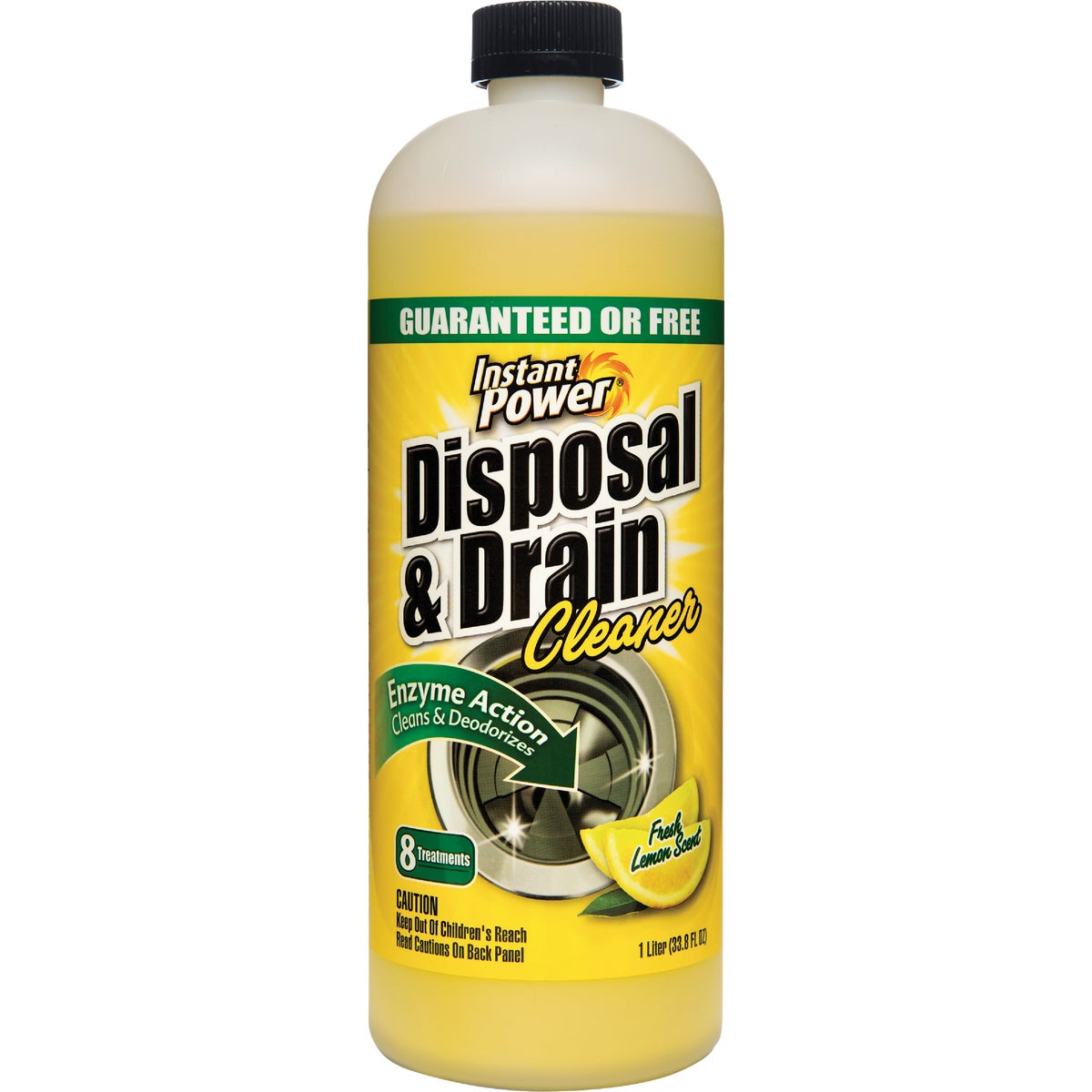 Instant Power 33.8 Oz. Instant Power Lemon Scent Disposer and Liquid Drain Cleaner