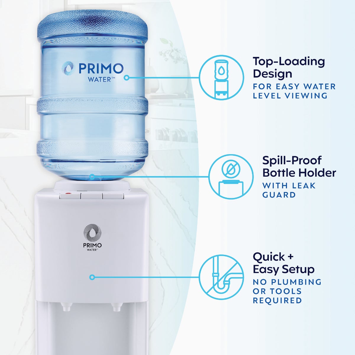 Primo Water Top Loading Classic 2 Temp Water Dispenser Image 3