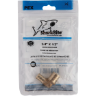 SharkBite 1/2 In. x 3/4 In. Barb 90 Deg. Brass Reducing PEX Elbow (1/4 Bend) Image 2