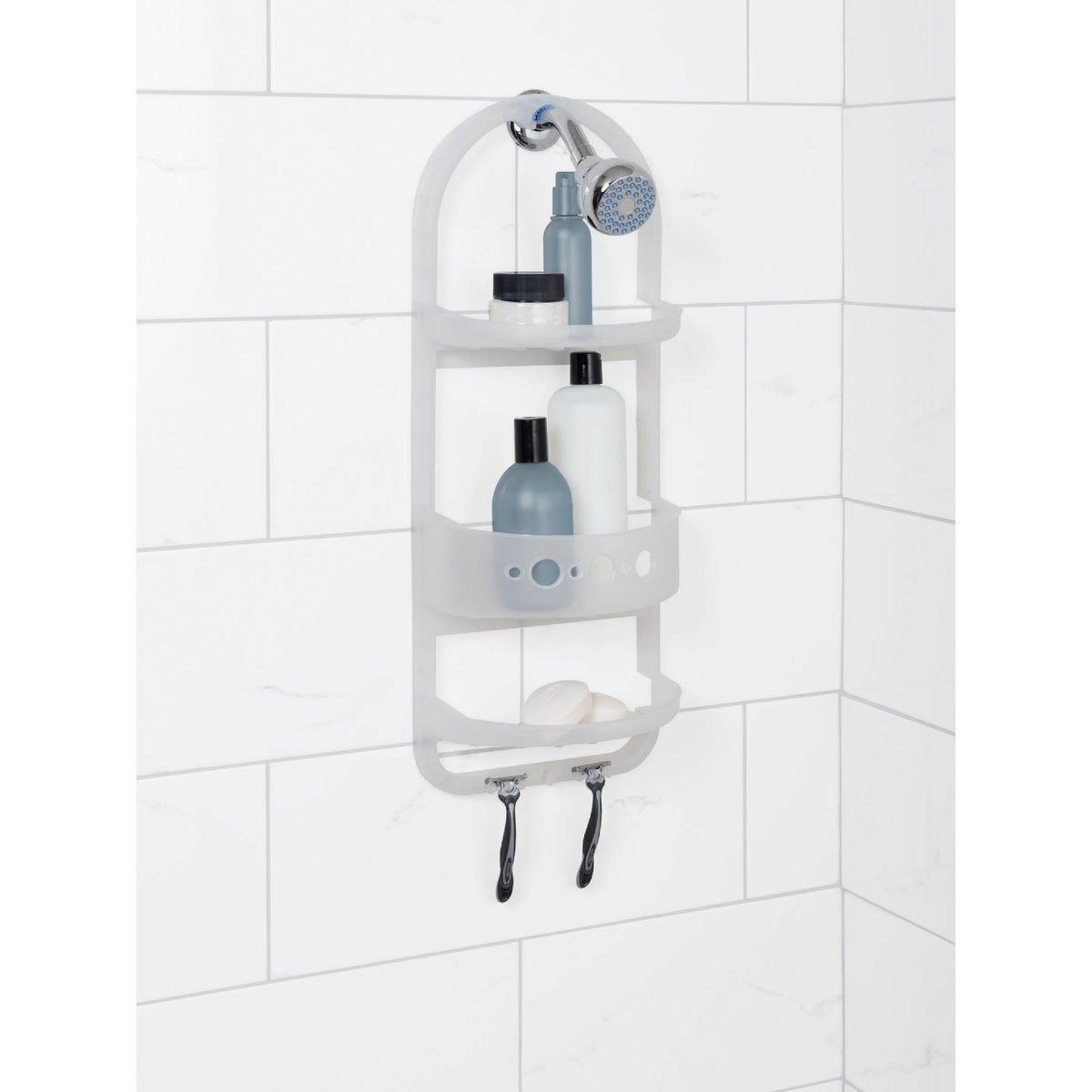 Zenith Zenna Home Plastic 10-1/4 In. x 26-1/4 In. Shower Caddy Image 2