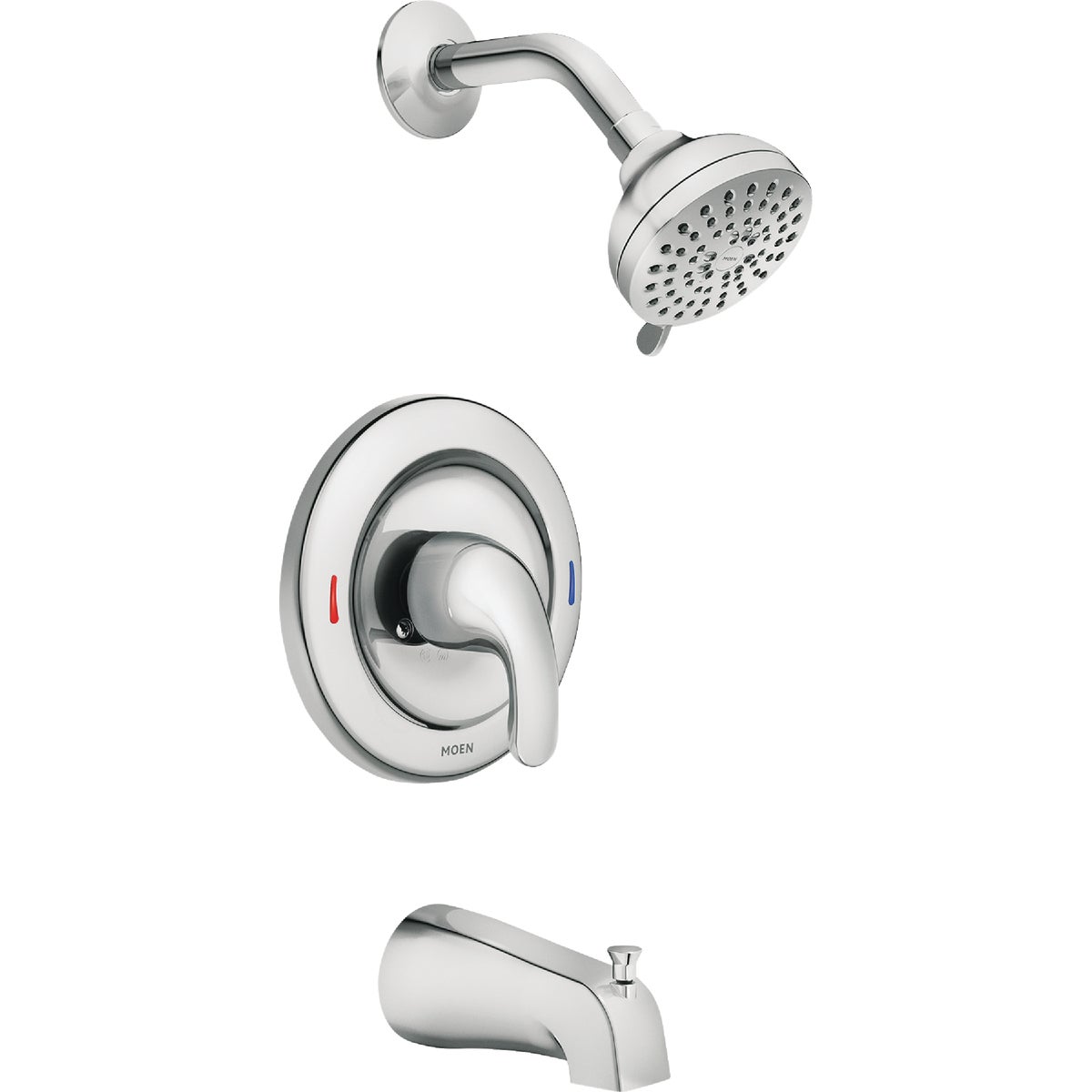 Moen Adler Posi-Temp 1-Handle Lever Tub and Shower Faucet, Chrome