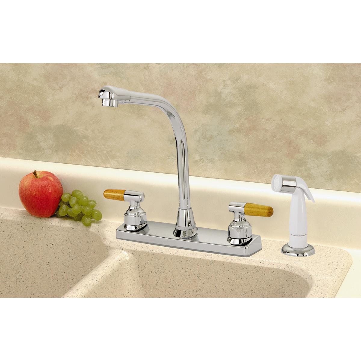CHR KTCHN FAUCET W/SPRY