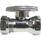 ProLine 1/2 In. FPT x 7/16 In. SLIP Chrome-Plated Brass Straight Stop Image 1