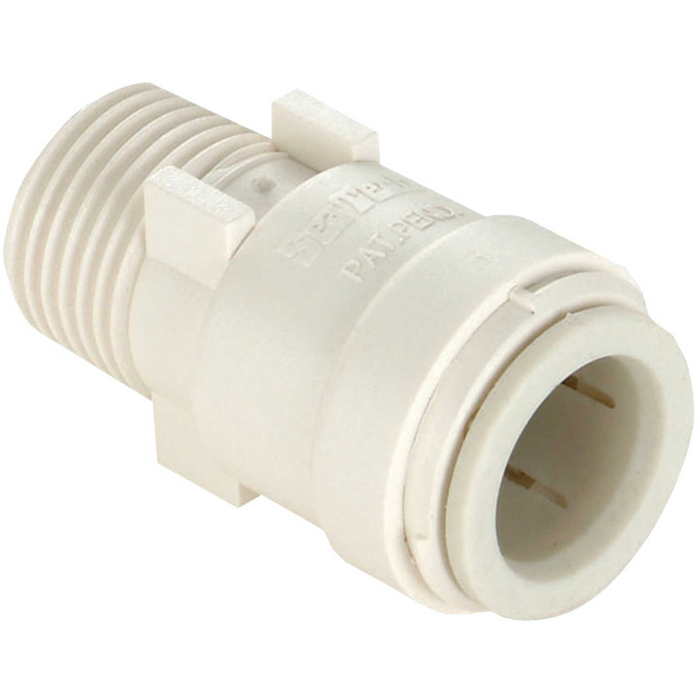 Watts Aqualock 1/2 In. CTS x 3/8 In. MPT Quick Connect Plastic Connector Image 1