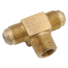 Anderson Metals 5/8 In. x 5/8 In. x 1/2 In. MPT Flare Brass Tee Image 1