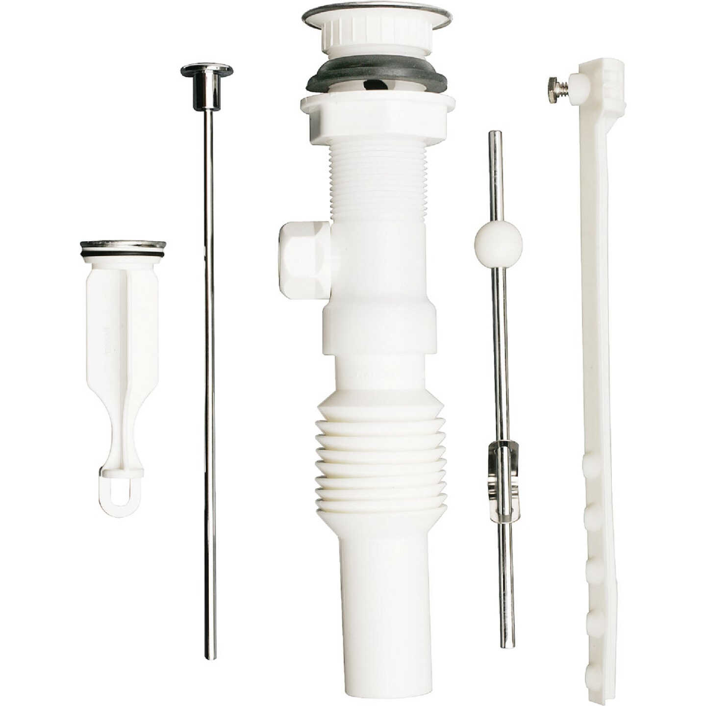 Do it Best 1-1/4 In. Chrome-Plated/Plastic Flexible Pop-Up Assembly Image 3