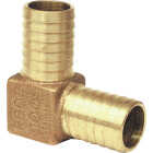 Merrill 1-1/4 In. Insert x 1-1/4 In. Insert Barbed 90 Deg. Brass Elbow (1/4 Bend) Image 1