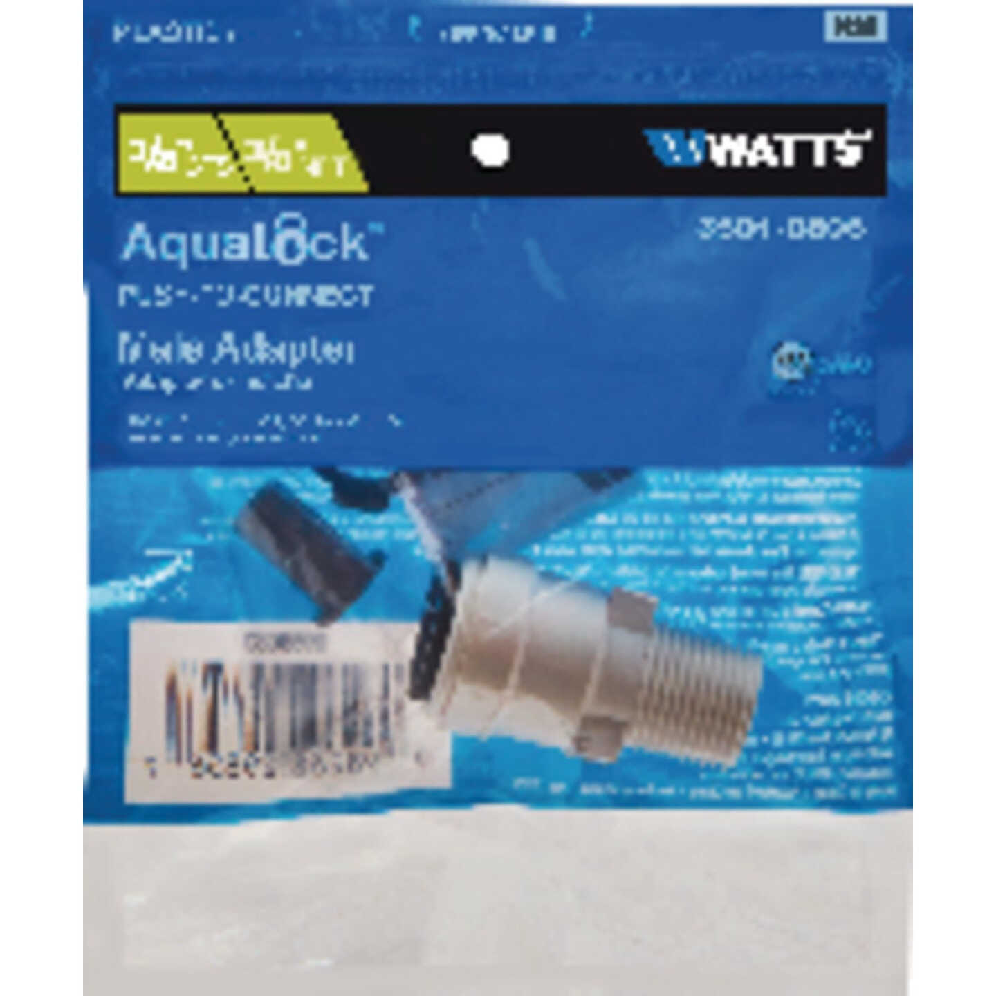 Watts Aqualock 3/8 In. CTS x 3/8 In. MPT Quick Connect Plastic Connector Image 2