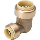 ProLine 3/4 In. PF x 1/2 In. PF Brass Push Fit Reducing 90 Elbow Image 1