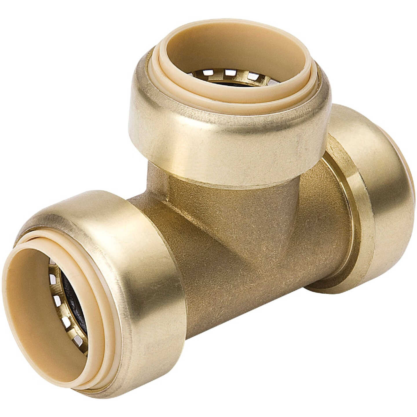 ProLine 1/2 In. PF Brass Push Fit Tee Image 1