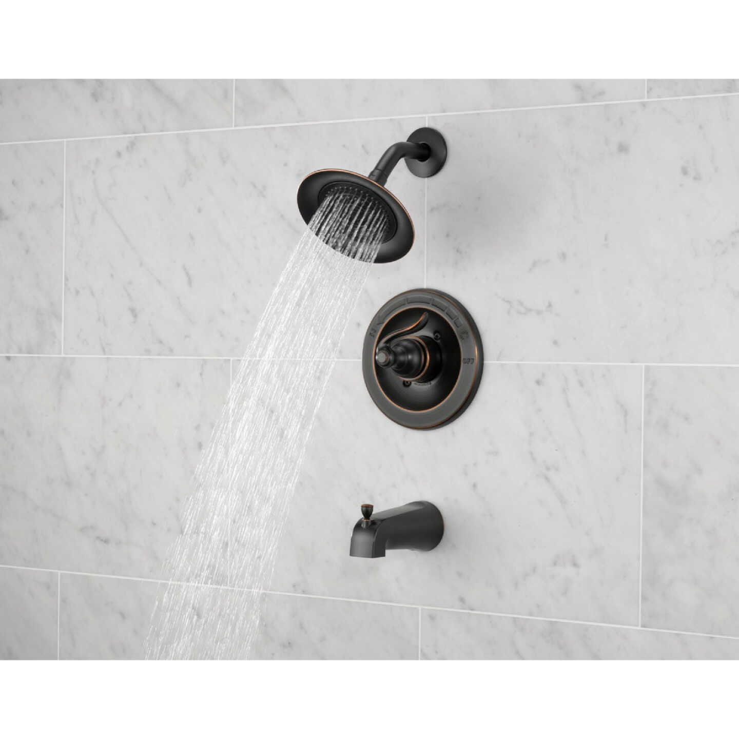 Delta Windemere Oil-Rubbed Bronze Single-Handle Lever Tub & Shower Faucet Image 1