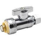 ProLine Chrome Plated Brass 1/2 In. PF x 3/8 In. COMP Straight Stop Image 1