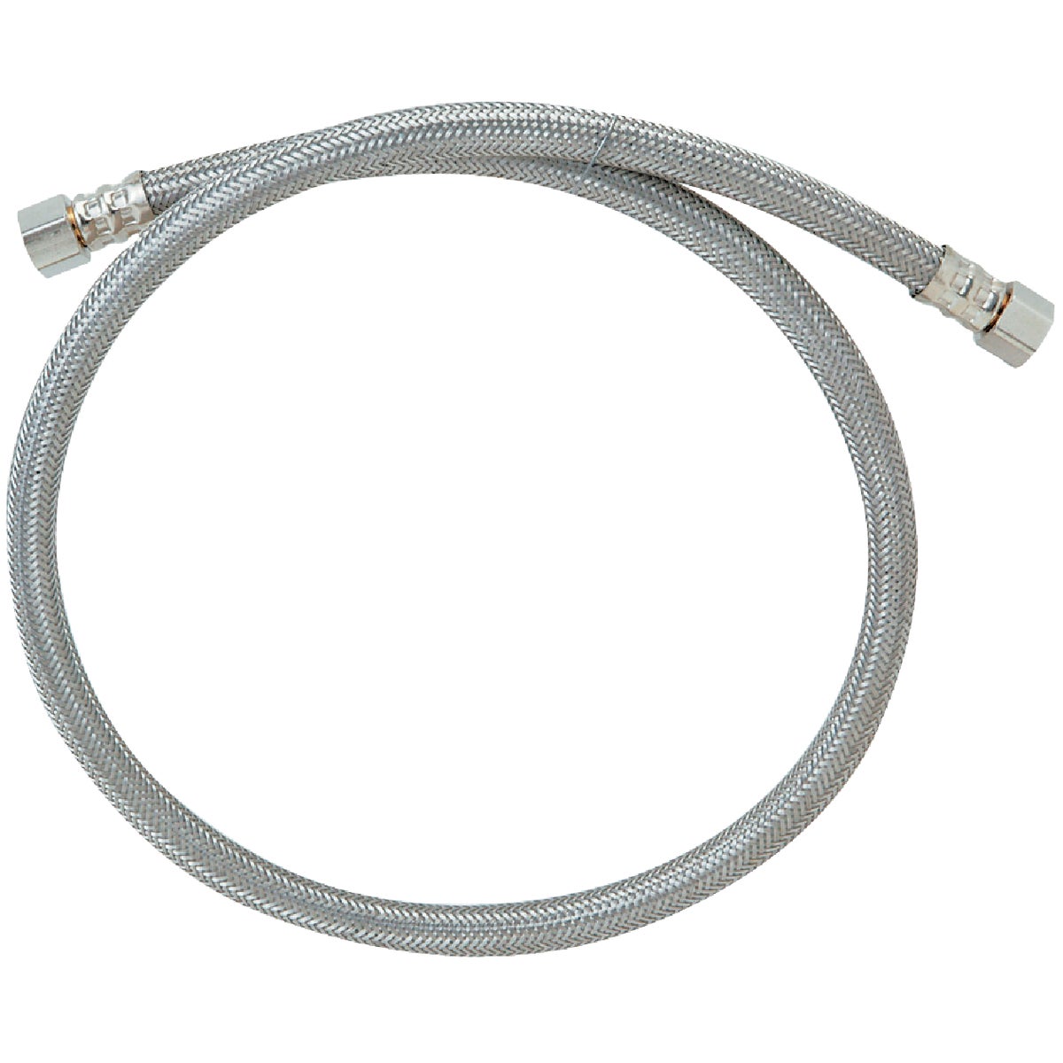 ProLine 3/8 In. C x 3/8 In. C x 48 In. L. Braided Stainless Steel Faucet Supply Line Image 1