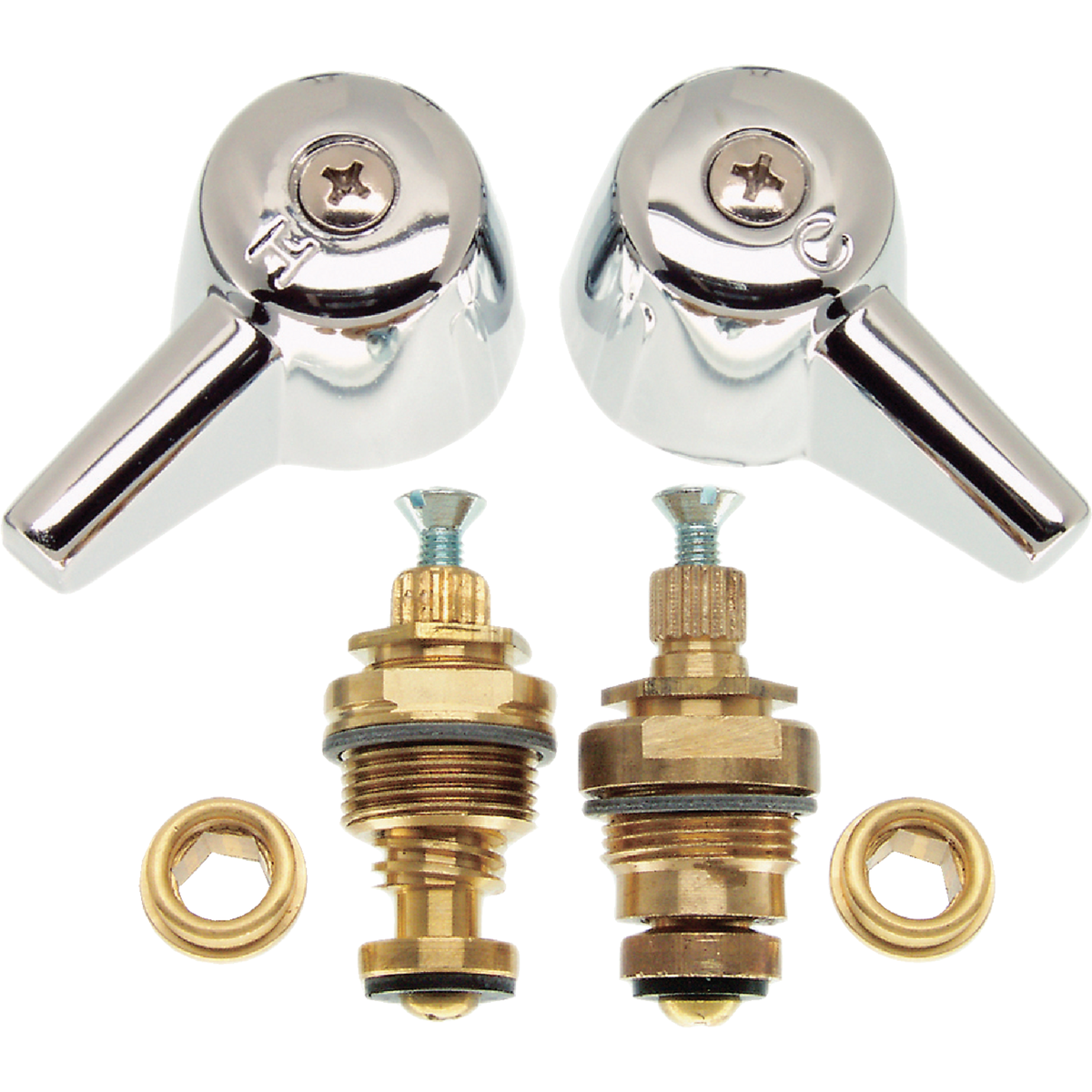 Danco 2K-2H Hot Stem & 2K-2C Cold Stem Brass Faucet Repair Kit Image 1