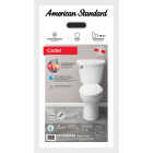 American Standard Cadet 3 Right Height White Elongated Bowl 1.28 GPF Toilet Image 5