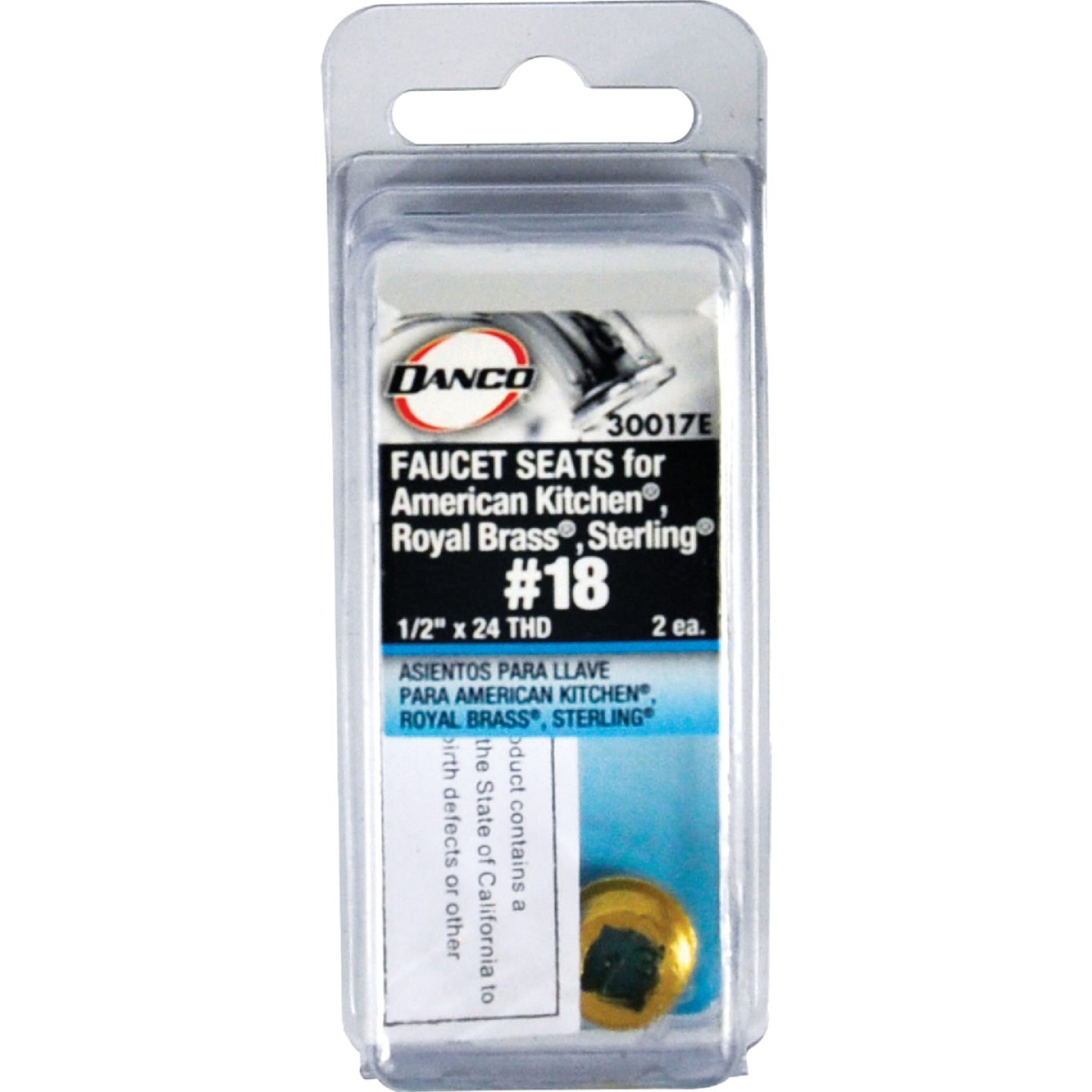 Danco #18 Sterling 1/2 In. x 24 Thread Size Bibb Seat (2-Pack) Image 2