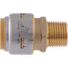 SharkBite 3/4 In. x 1/2 In. MNPT Bullnose Brass Push-to-Connect Male Adapter Image 6