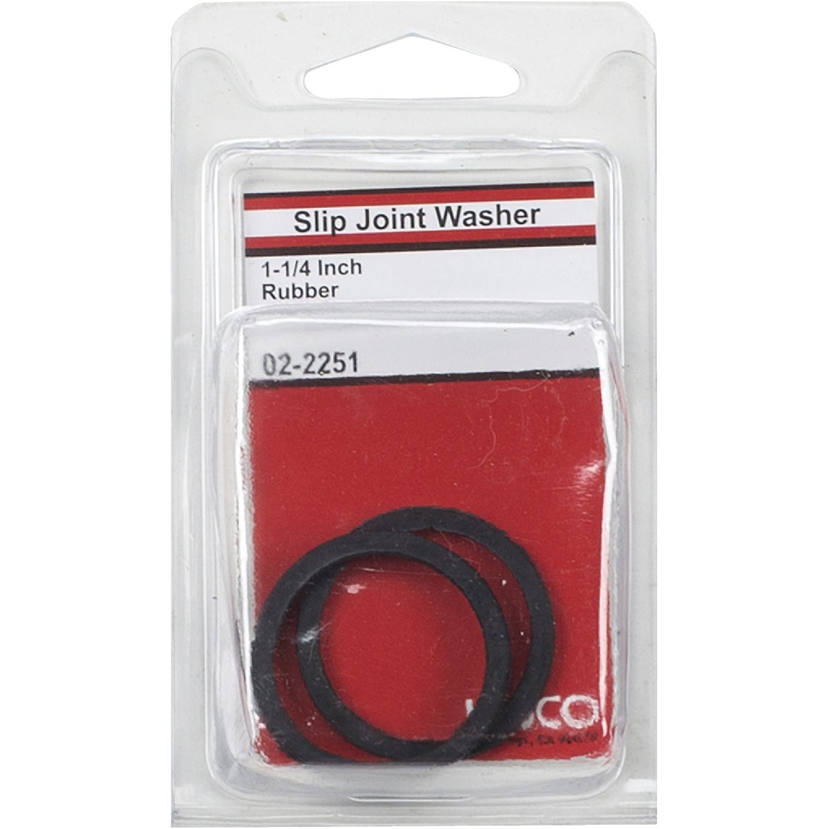 Lasco 1-1/4 In. Black Rubber Slip Joint Washer (2-Pack) Image 2