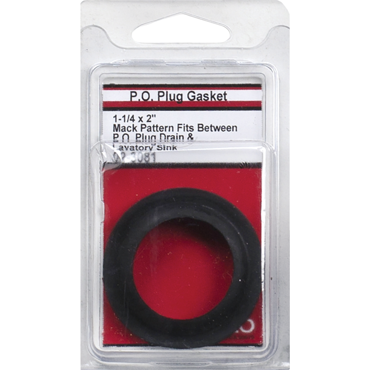 Lasco 2 In. OD x 1-1/4 In. ID Rubber Black Gasket Image 2