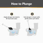 Korky Flexible Bellowed Head 6.5" Toilet Plunger Image 6