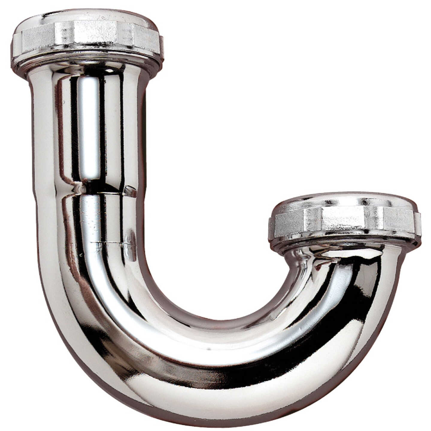 Do it Best 1-1/4 In. Chrome Plated J-Bend, Carded Image 1