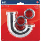 Do it Best 1-1/4 In. Chrome Plated J-Bend, Carded Image 2