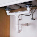 Keeney 1-1/2" x 7" White Polypropylene Wall Tube Image 2