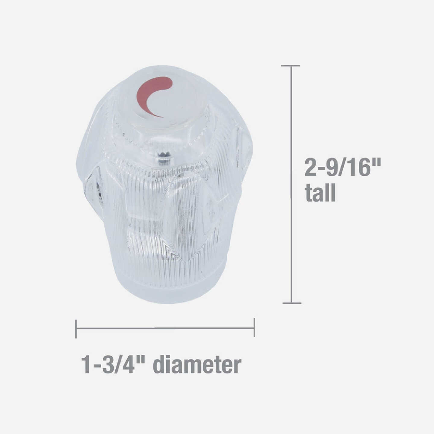 Danco Small Acrylic Replacement Clear Faucet Handle Image 2