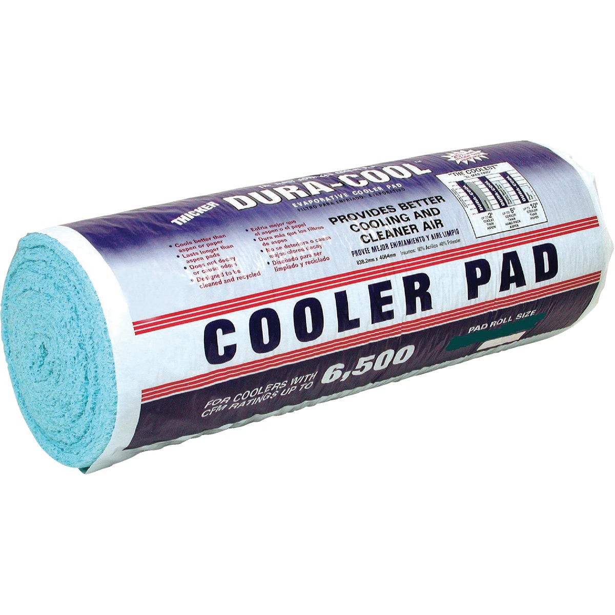 Dial Dura-Cool 36 In. x 240 In. Foamed Polyester Evaporative Cooler Pad Roll Image 1