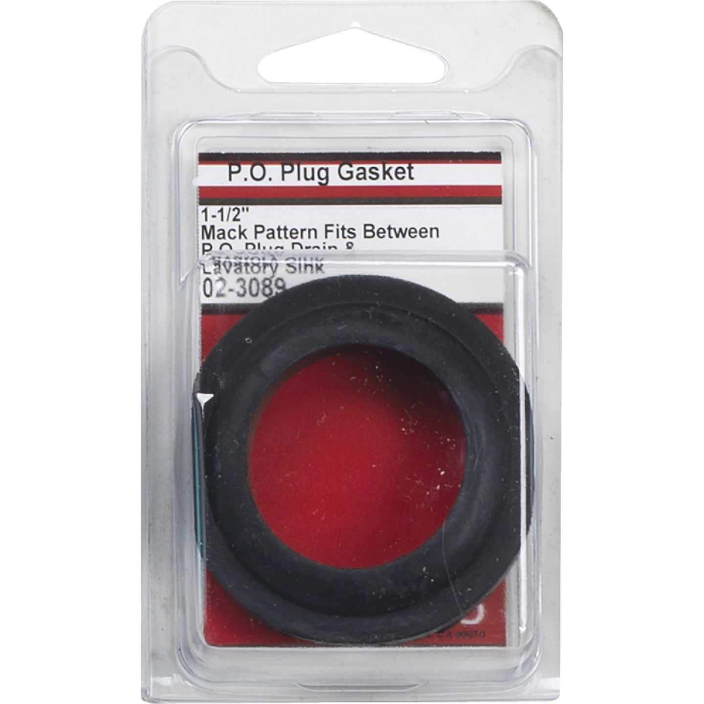 Lasco 2-3/8 In. OD x 1-7/8 In. ID Rubber Black Gasket Image 2