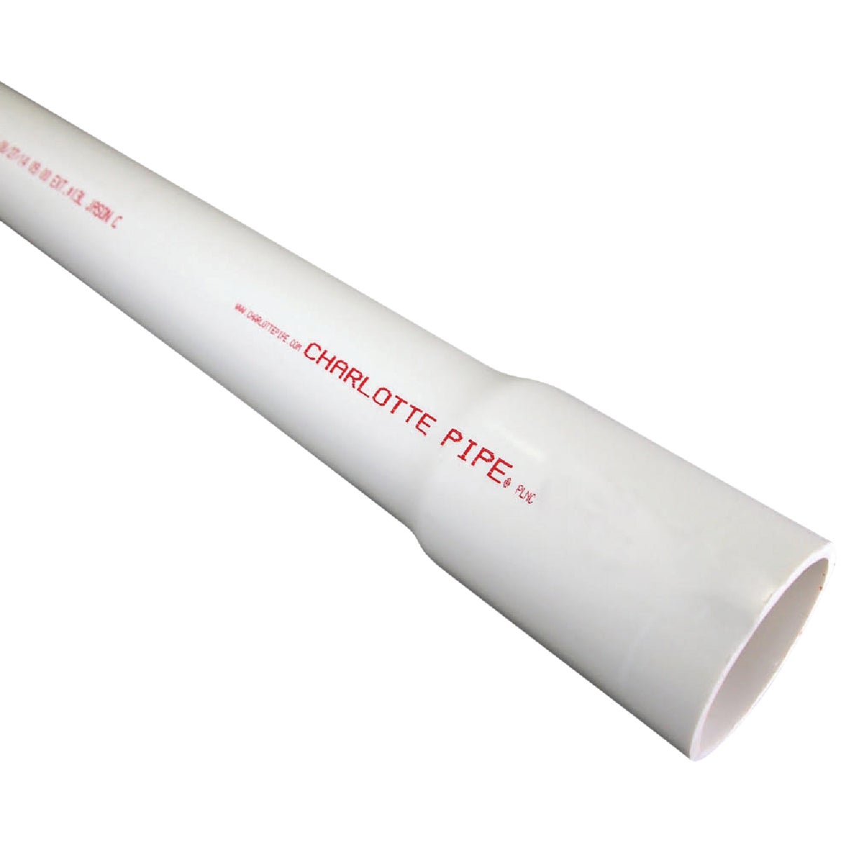 Charlotte Pipe 1 In. x 20 Ft. Cold Water Schedule 40 PVC Pressure Pipe, Belled End Image 1