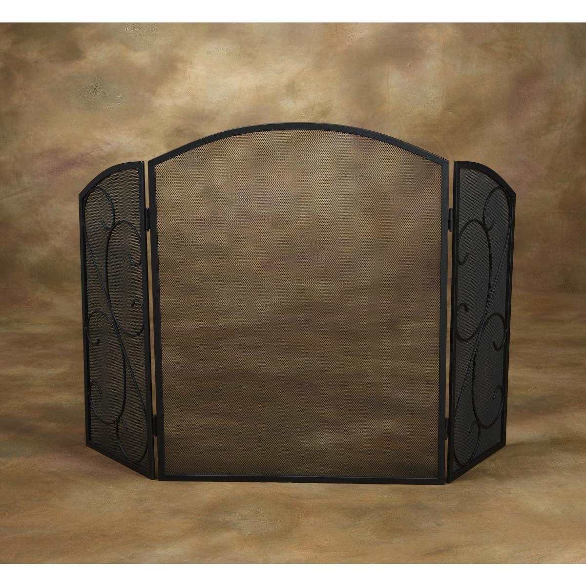 BLACK SCROLL FIRESCREEN