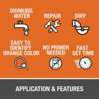 Oatey 16 Oz. Orange Lava One-Stop Hot Cut-In CPVC Cement Image 4