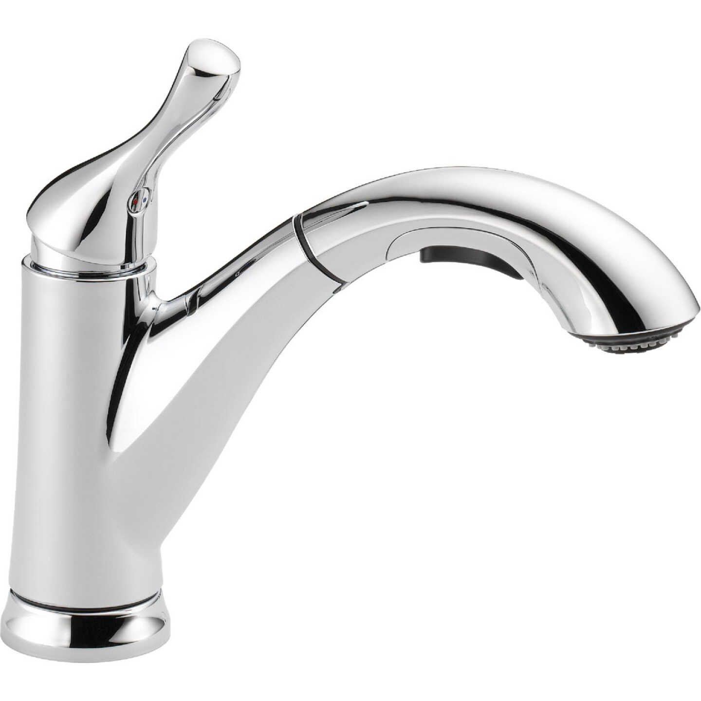 Delta Grant 1-Handle Lever Pull-Out Kitchen Faucet, Chrome Image 1