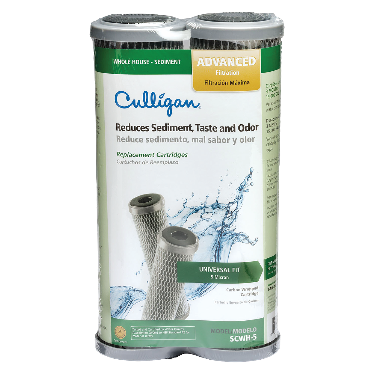 Culligan Sediment Advanced Whole House Water Filter Cartridge, (2-Pack)