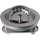 Lasco 3-1/2 In. Chrome EZ-On Duo Basket Strainer Assembly Image 1