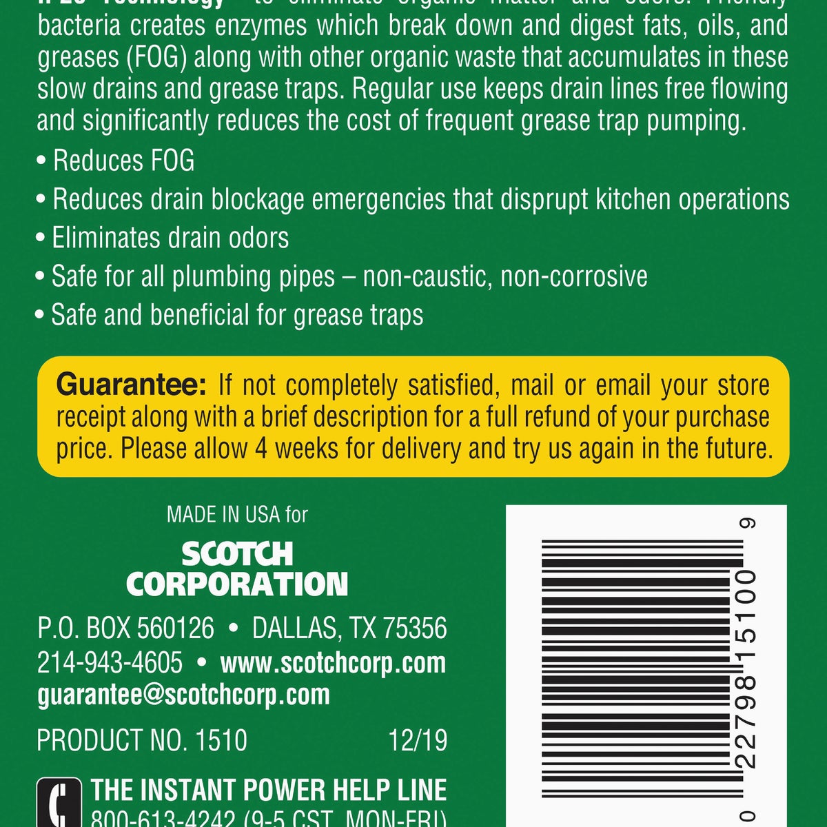 Instant Power 128 Oz. Commercial Drain Cleaner Image 4