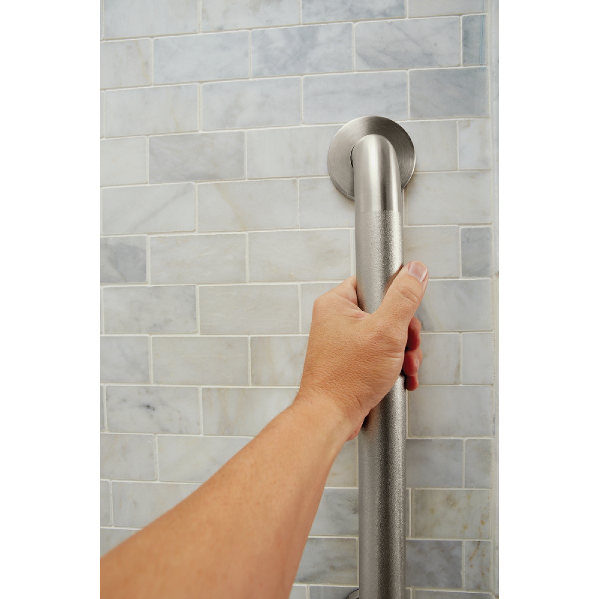Moen Home Care 18 In. Concealed Screw Grab Bar, Peened Image 2