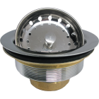 Lasco 3-1/2 In. Chrome Basket Strainer Assembly Image 1