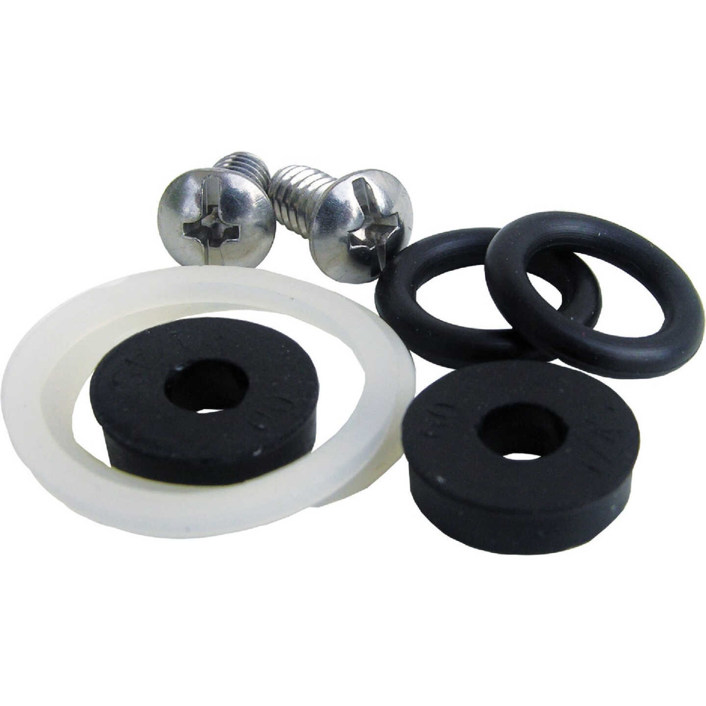 Lasco 8pc PP Short Stem Repair Kit Rubber, Nylon & Brass Faucet Repair Kit Image 1