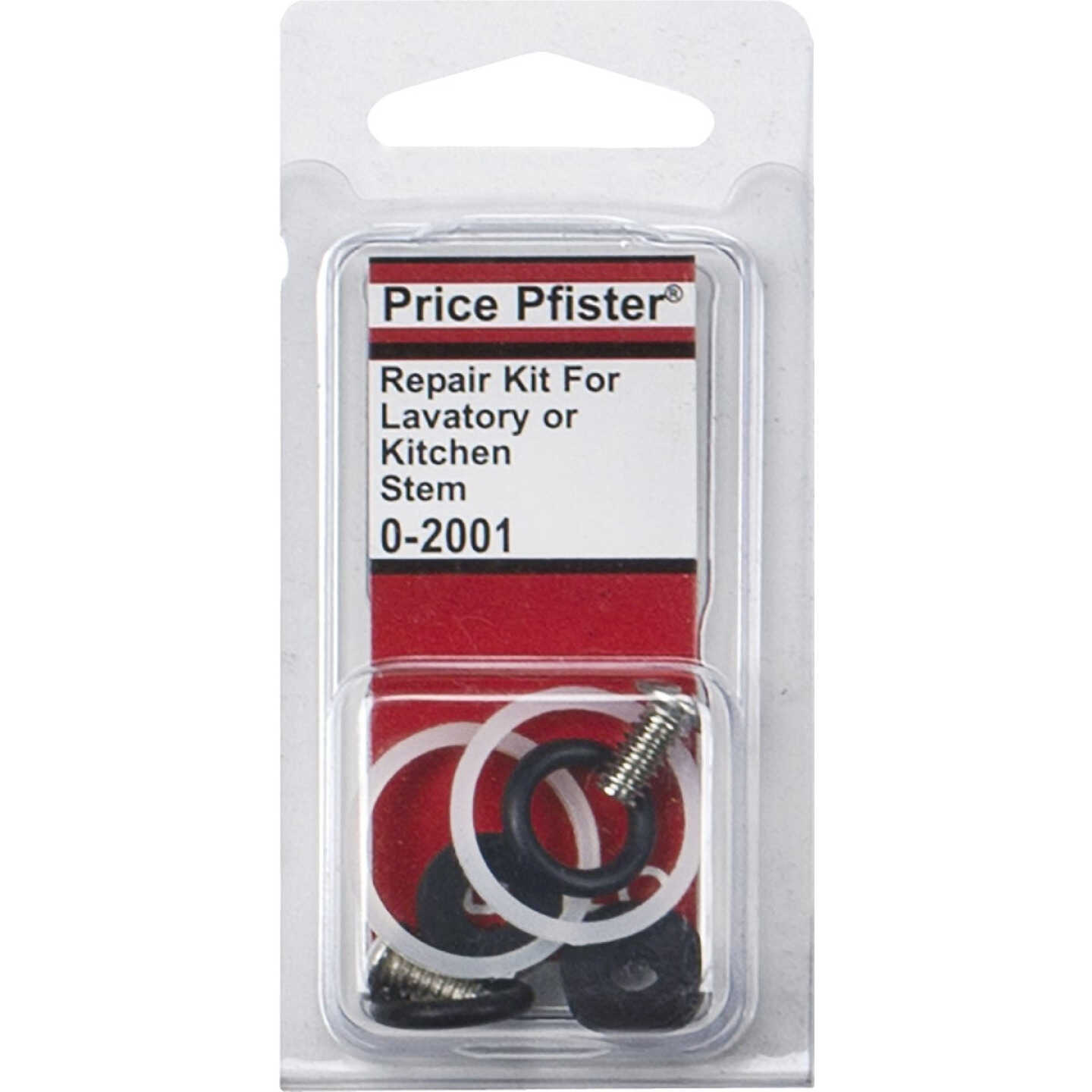 Lasco 8pc PP Short Stem Repair Kit Rubber, Nylon & Brass Faucet Repair Kit Image 2