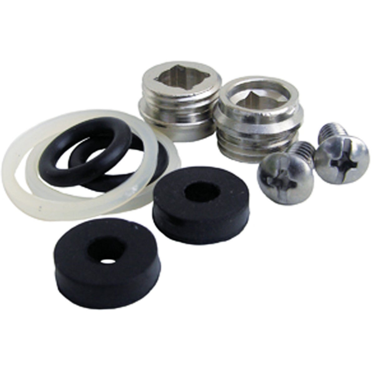 Lasco 10pc PP Stem Repair Kit w/Seat Rubber, Nylon & Brass Faucet Repair Kit Image 1