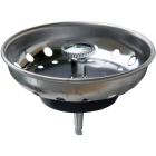 Lasco 3.25 In. Chrome Post Style Basket Strainer Stopper Image 1