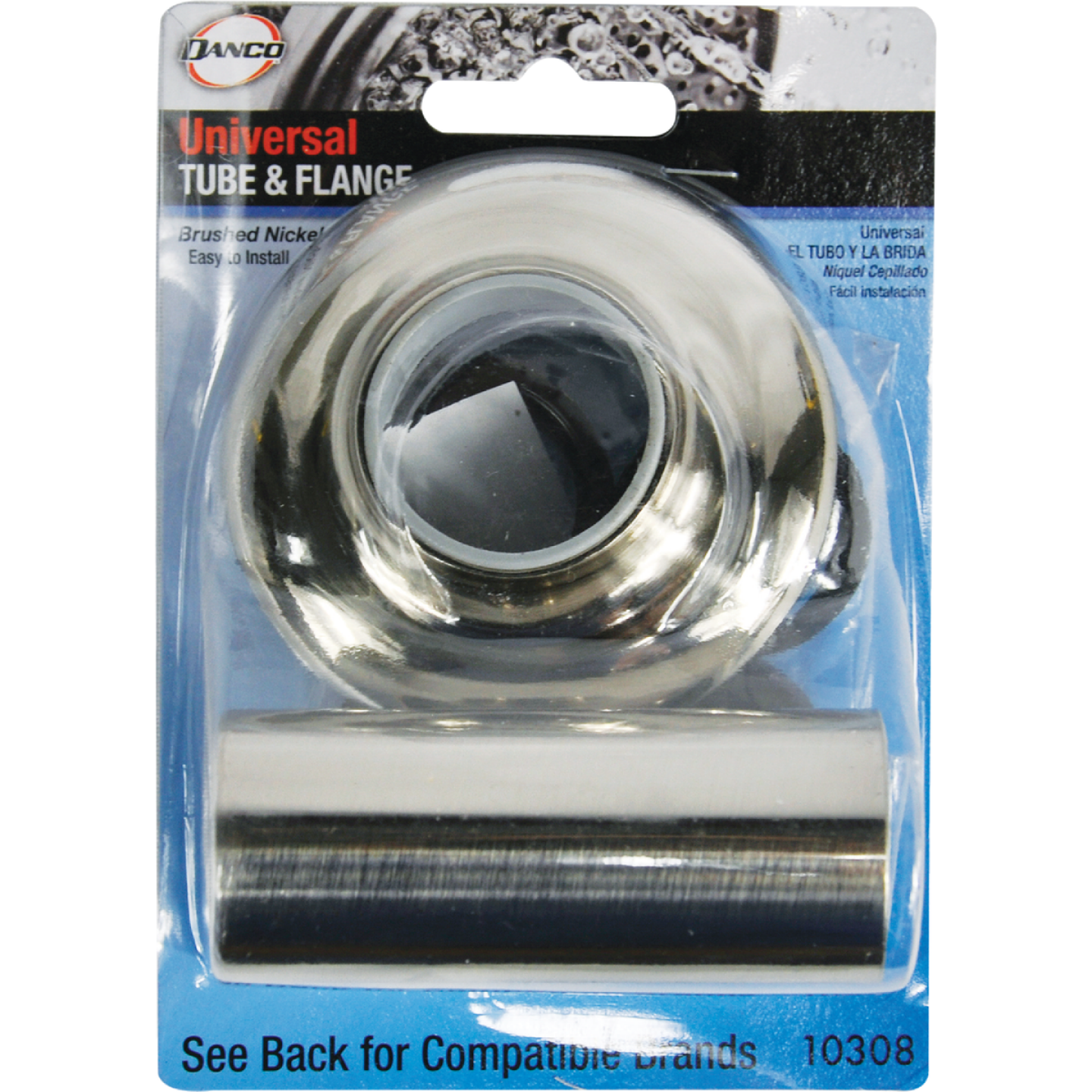 Danco 3 In. OD Brushed Nickel Universal Tub & Shower Tube And Flange Image 2