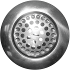 Lasco 3-1/2 In. Opening Chrome Plated Stainless Steel Flat Top Strainer Assembly Image 1