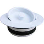 Lasco White PVC Disposer Flange and Stopper Image 1